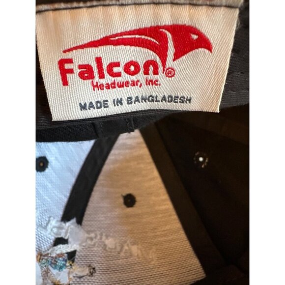 Macs Island Baseball Cap By Falcon Headwear Black Adjustable Strap Cotton Hat Au - Picture 6 of 7